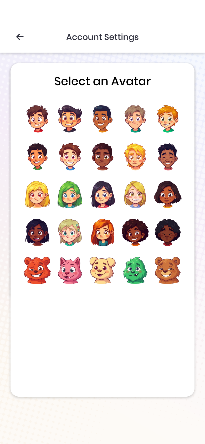 Choose Characters